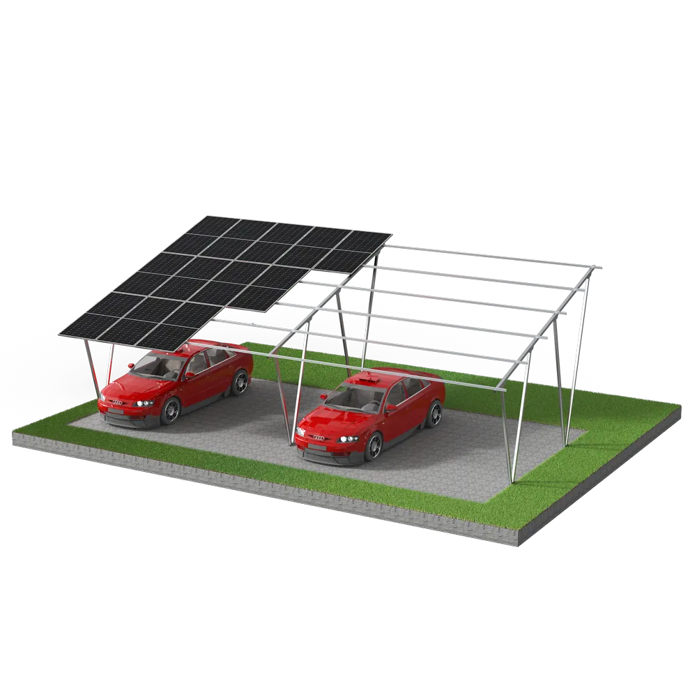 Карпорт D3 B2.SOLAR на 30 ФЭМ 2278x1134x30, угол наклона 10°, ориентация Восток-Запад
